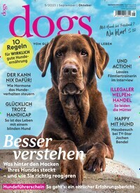 Titelbild der Ausgabe 5/2023 von Dogs. Diese Zeitschrift und viele weitere Elternzeitschriften und Tierzeitschriften als Abo oder epaper bei United Kiosk online kaufen.