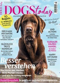 Titelbild der Ausgabe 5/2023 von DOGS Today. Diese Zeitschrift und viele weitere Elternzeitschriften und Tierzeitschriften als Abo oder epaper bei United Kiosk online kaufen.