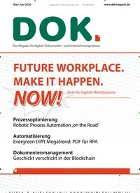Titelbild der Ausgabe 2/2020 von DOK.magazin. Diese Zeitschrift und viele weitere Businessmagazine als Abo oder epaper bei United Kiosk online kaufen.