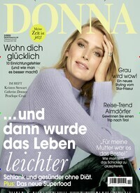 Titelbild der Ausgabe 2/2022 von Donna. Diese Zeitschrift und viele weitere Frauenzeitschriften als Abo oder epaper bei United Kiosk online kaufen.