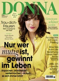 Titelbild der Ausgabe 6/2022 von Donna. Diese Zeitschrift und viele weitere Frauenzeitschriften als Abo oder epaper bei United Kiosk online kaufen.