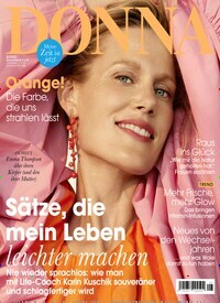 Titelbild der Ausgabe 8/2022 von Donna. Diese Zeitschrift und viele weitere Frauenzeitschriften als Abo oder epaper bei United Kiosk online kaufen.