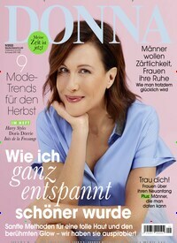Titelbild der Ausgabe 9/2022 von Donna. Diese Zeitschrift und viele weitere Frauenzeitschriften als Abo oder epaper bei United Kiosk online kaufen.