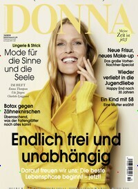 Titelbild der Ausgabe 10/2019 von Donna. Diese Zeitschrift und viele weitere Frauenzeitschriften als Abo oder epaper bei United Kiosk online kaufen.