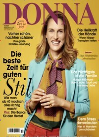 Titelbild der Ausgabe 10/2021 von Donna. Diese Zeitschrift und viele weitere Frauenzeitschriften als Abo oder epaper bei United Kiosk online kaufen.