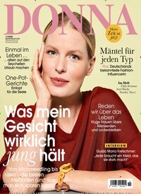 Titelbild der Ausgabe 11/2025 von Donna. Diese Zeitschrift und viele weitere Frauenzeitschriften als Abo oder epaper bei United Kiosk online kaufen.