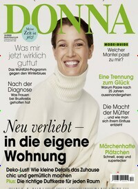 Titelbild der Ausgabe 12/2022 von Donna. Diese Zeitschrift und viele weitere Frauenzeitschriften als Abo oder epaper bei United Kiosk online kaufen.