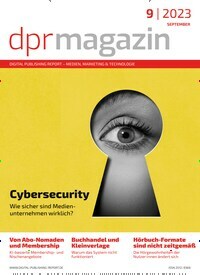 Titelbild der Ausgabe 9/2023 von dpr Magazin. Diese Zeitschrift und viele weitere Logistikmagazine und Medienmagazine als Abo oder epaper bei United Kiosk online kaufen.