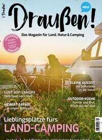 Titelbild der Ausgabe 1/2021 von Draußen!. Diese Zeitschrift und viele weitere Reisemagazine, Freizeitmagazine und Wissensmagazine als Abo oder epaper bei United Kiosk online kaufen.