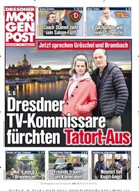Titelbild der Ausgabe 114/2026 von Dresdner Morgenpost. Diese Zeitschrift und viele weitere Zeitungsabos als Abo oder epaper bei United Kiosk online kaufen.