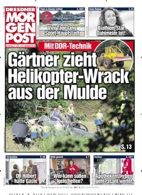 Titelbild der Ausgabe 178/2025 von Dresdner Morgenpost. Diese Zeitschrift und viele weitere Zeitungsabos als Abo oder epaper bei United Kiosk online kaufen.