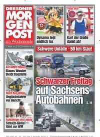 Titelbild der Ausgabe 180/2025 von Dresdner Morgenpost. Diese Zeitschrift und viele weitere Zeitungsabos als Abo oder epaper bei United Kiosk online kaufen.
