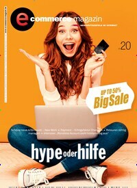 Titelbild der Ausgabe 1/2020 von e-commerce magazin. Diese Zeitschrift und viele weitere Businessmagazine als Abo oder epaper bei United Kiosk online kaufen.
