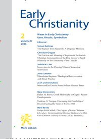 Titelbild der Ausgabe 2/2026 von Early Christianity (EC). Diese Zeitschrift und viele weitere Kunstmagazine und Kulturmagazine als Abo oder epaper bei United Kiosk online kaufen.