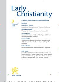 Titelbild der Ausgabe 3/2026 von Early Christianity (EC). Diese Zeitschrift und viele weitere Kunstmagazine und Kulturmagazine als Abo oder epaper bei United Kiosk online kaufen.