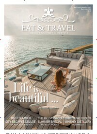 Titelbild der Ausgabe 2/2022 von Eat & Travel. Diese Zeitschrift und viele weitere Gastronomiezeitschriften, Fashionmagazine, Beautymagazine als Abo oder epaper bei United Kiosk online kaufen.