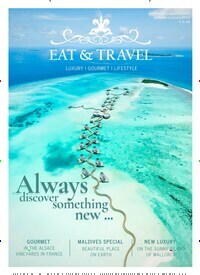 Titelbild der Ausgabe 3/2022 von Eat & Travel. Diese Zeitschrift und viele weitere Gastronomiezeitschriften, Fashionmagazine, Beautymagazine als Abo oder epaper bei United Kiosk online kaufen.