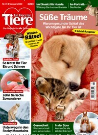 Titelbild der Ausgabe 1/2020 von Ein Herz für Tiere. Diese Zeitschrift und viele weitere Elternzeitschriften und Tierzeitschriften als Abo oder epaper bei United Kiosk online kaufen.