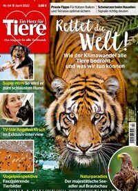 Titelbild der Ausgabe 4/2022 von Ein Herz für Tiere. Diese Zeitschrift und viele weitere Elternzeitschriften und Tierzeitschriften als Abo oder epaper bei United Kiosk online kaufen.