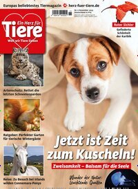 Titelbild der Ausgabe 11/2025 von Ein Herz für Tiere. Diese Zeitschrift und viele weitere Elternzeitschriften und Tierzeitschriften als Abo oder epaper bei United Kiosk online kaufen.