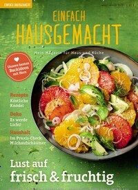 Titelbild der Ausgabe 1/2019 von Einfach Hausgemacht. Diese Zeitschrift und viele weitere Kochzeitschriften und Backzeitschriften als Abo oder epaper bei United Kiosk online kaufen.