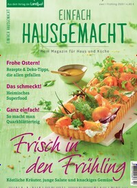Titelbild der Ausgabe 2/2020 von Einfach Hausgemacht. Diese Zeitschrift und viele weitere Kochzeitschriften und Backzeitschriften als Abo oder epaper bei United Kiosk online kaufen.