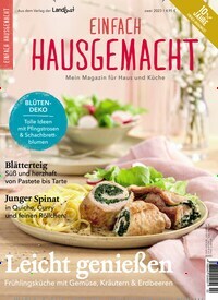 Titelbild der Ausgabe 2/2023 von Einfach Hausgemacht. Diese Zeitschrift und viele weitere Kochzeitschriften und Backzeitschriften als Abo oder epaper bei United Kiosk online kaufen.