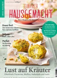 Titelbild der Ausgabe 3/2022 von Einfach Hausgemacht. Diese Zeitschrift und viele weitere Kochzeitschriften und Backzeitschriften als Abo oder epaper bei United Kiosk online kaufen.