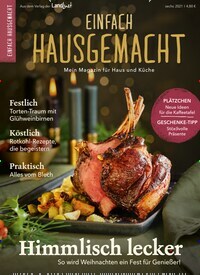 Titelbild der Ausgabe 6/2021 von Einfach Hausgemacht. Diese Zeitschrift und viele weitere Kochzeitschriften und Backzeitschriften als Abo oder epaper bei United Kiosk online kaufen.