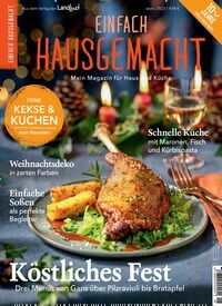 Titelbild der Ausgabe 6/2023 von Einfach Hausgemacht. Diese Zeitschrift und viele weitere Kochzeitschriften und Backzeitschriften als Abo oder epaper bei United Kiosk online kaufen.