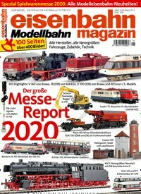 Titelbild der Ausgabe 1/2020 von eisenbahn magazin. Diese Zeitschrift und viele weitere Reisemagazine, Freizeitmagazine und Wissensmagazine als Abo oder epaper bei United Kiosk online kaufen.