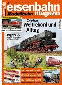 Titelbild der Ausgabe 2/2020 von eisenbahn magazin. Diese Zeitschrift und viele weitere Reisemagazine, Freizeitmagazine und Wissensmagazine als Abo oder epaper bei United Kiosk online kaufen.