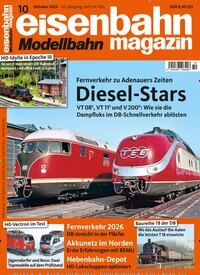 Titelbild der Ausgabe 10/2025 von eisenbahn magazin. Diese Zeitschrift und viele weitere Reisemagazine, Freizeitmagazine und Wissensmagazine als Abo oder epaper bei United Kiosk online kaufen.