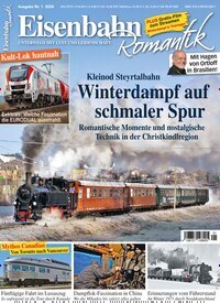 Titelbild der Ausgabe 1/2026 von Eisenbahn-Romantik. Diese Zeitschrift und viele weitere Reisemagazine, Freizeitmagazine und Wissensmagazine als Abo oder epaper bei United Kiosk online kaufen.