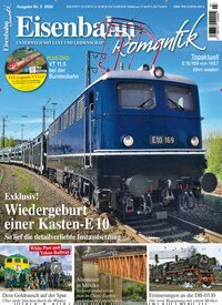 Titelbild der Ausgabe 3/2026 von Eisenbahn-Romantik. Diese Zeitschrift und viele weitere Reisemagazine, Freizeitmagazine und Wissensmagazine als Abo oder epaper bei United Kiosk online kaufen.