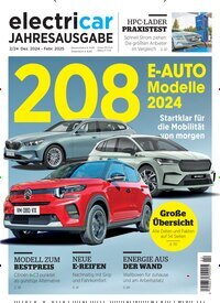 Titelbild der Ausgabe 2/2024 von electricar Jahresausgabe. Diese Zeitschrift und viele weitere Automagazine und Motorradzeitschriften als Abo oder epaper bei United Kiosk online kaufen.