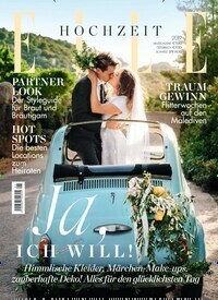 Titelbild der Ausgabe 1/2019 von Elle Hochzeit. Diese Zeitschrift und viele weitere Modemagazine und DIY-Magazine als Abo oder epaper bei United Kiosk online kaufen.