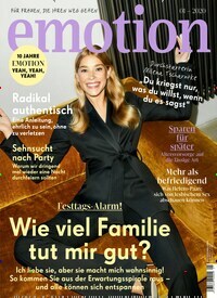 Titelbild der Ausgabe 1/2020 von emotion. Diese Zeitschrift und viele weitere Frauenzeitschriften als Abo oder epaper bei United Kiosk online kaufen.