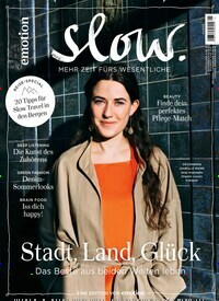 Titelbild der Ausgabe 1/2023 von Emotion Slow. Diese Zeitschrift und viele weitere Frauenzeitschriften als Abo oder epaper bei United Kiosk online kaufen.