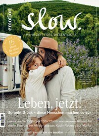 Titelbild der Ausgabe 2/2021 von Emotion Slow. Diese Zeitschrift und viele weitere Frauenzeitschriften als Abo oder epaper bei United Kiosk online kaufen.