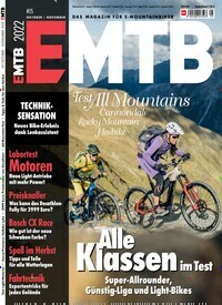 Titelbild der Ausgabe 5/2022 von EMTB. Diese Zeitschrift und viele weitere Sportmagazine als Abo oder epaper bei United Kiosk online kaufen.