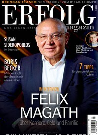 Titelbild der Ausgabe 3/2023 von Erfolg Magazin. Diese Zeitschrift und viele weitere Wirtschaftsmagazine und Politikmagazine als Abo oder epaper bei United Kiosk online kaufen.