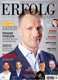 Titelbild der Ausgabe 4/2018 von Erfolg Magazin. Diese Zeitschrift und viele weitere Wirtschaftsmagazine und Politikmagazine als Abo oder epaper bei United Kiosk online kaufen.