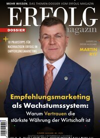 Titelbild der Ausgabe 46/2026 von Erfolg Magazin Dossier. Diese Zeitschrift und viele weitere Wirtschaftsmagazine und Politikmagazine als Abo oder epaper bei United Kiosk online kaufen.
