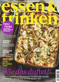 Titelbild der Ausgabe 1/2020 von essen & trinken. Diese Zeitschrift und viele weitere Kochzeitschriften und Backzeitschriften als Abo oder epaper bei United Kiosk online kaufen.