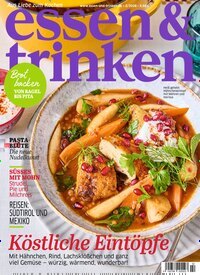 Titelbild der Ausgabe 2/2026 von essen & trinken. Diese Zeitschrift und viele weitere Kochzeitschriften und Backzeitschriften als Abo oder epaper bei United Kiosk online kaufen.