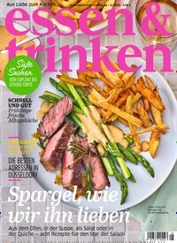 Titelbild der Ausgabe 5/2026 von essen & trinken. Diese Zeitschrift und viele weitere Kochzeitschriften und Backzeitschriften als Abo oder epaper bei United Kiosk online kaufen.