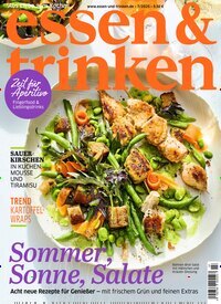 Titelbild der Ausgabe 7/2025 von essen & trinken. Diese Zeitschrift und viele weitere Kochzeitschriften und Backzeitschriften als Abo oder epaper bei United Kiosk online kaufen.