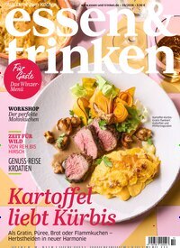 Titelbild der Ausgabe 10/2026 von essen & trinken. Diese Zeitschrift und viele weitere Kochzeitschriften und Backzeitschriften als Abo oder epaper bei United Kiosk online kaufen.