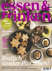 Titelbild der Ausgabe 11/2020 von essen & trinken. Diese Zeitschrift und viele weitere Kochzeitschriften und Backzeitschriften als Abo oder epaper bei United Kiosk online kaufen.